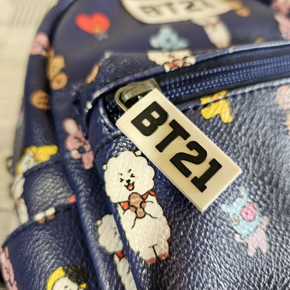 BTS BT21 All Over Print Mini Backpack K-Pop - Picture 6 of 12